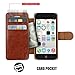 iPhone 5c Case Wallet,Mulbess [Layered Dandy][Vintage Series][Coffee Brown] - [Ultra Slim][Wallet Case] - Leather Flip Cover With Credit Card Slot for Apple iPhone 5c