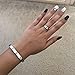 Z.RACLE 4mm Love Rings for women with Screw Design Best Gifts for love Sliver - 7