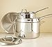 USA Pan Cookware 5-Ply Stainless Steel 13 Inch Gourmet Chef Cover, Oven and Dishwasher Safe, Made in The USA, 13-Inch Skillet, Silver