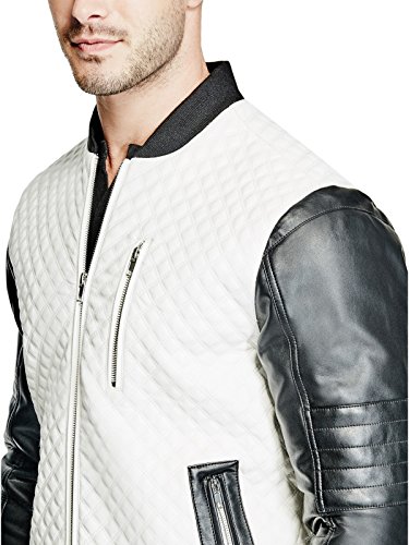 guess jake quilted bomber jacket