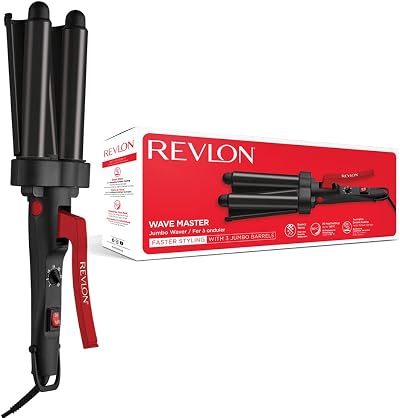 Revlon Wave Master Jumbo Waver Three-Prong Tourmaline Ceramic 190C