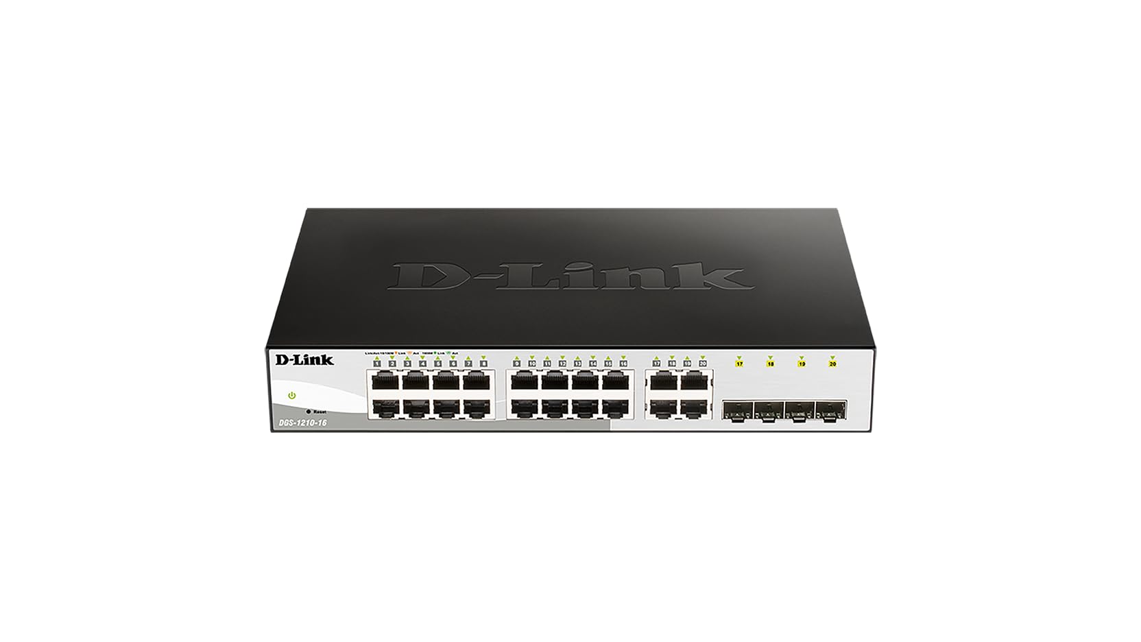 D-Link DGS-1210-16 16-Port Gigabit Smart Managed Switch with 4 SFP Ports (Fanless) IEEE 802.3az Energy Efficient Ethernet, D-Link Green 3.0 Power-Saving Features