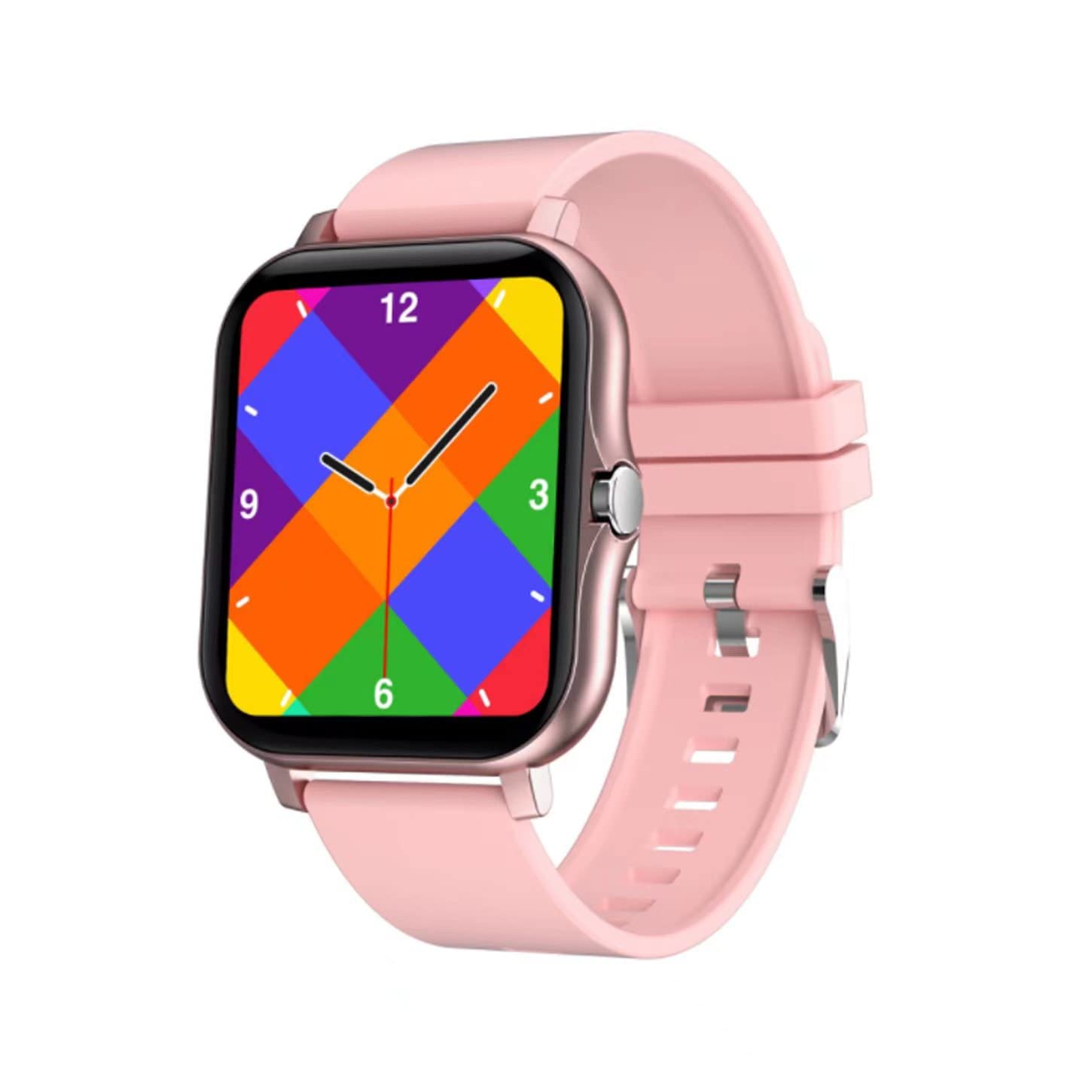 AIJICEAR Fitness Tracker Smart Watch for Android iOS Phones,Smart-Watches Fit Watch for Man Women，Sleep Heart Rate Blood Oxygen Weather Breath Training IP68 Waterproof 8 Sports 1.69Inch (Rose Gold)