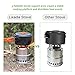 Lixada Camping Stove Portable Lightweight Wood Burning Stove Backpacking Stove for Camping Picnic BBQ