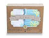 THE SOFTEST Organic Muslin Cotton Swaddle Blankets | Harlow's Earth | Feathers & Arrows | 2 Pack | 47