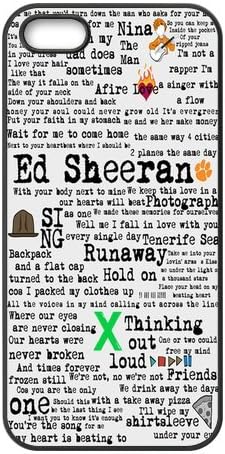 LeonardCustom- Ed Sheeran Quotes Protective Hard Rubber Silicon Case Cover iPhone 5 5S -LCI5U320
