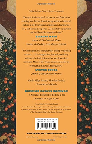 Orange Empire California And The Fruits Of Eden Douglas - 