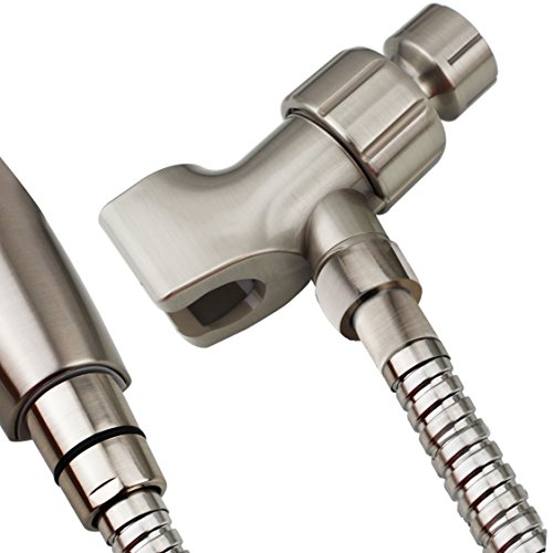 YOO.MEE On Wall Mount Handheld shower head Holder Bracket, Brushed Nickel