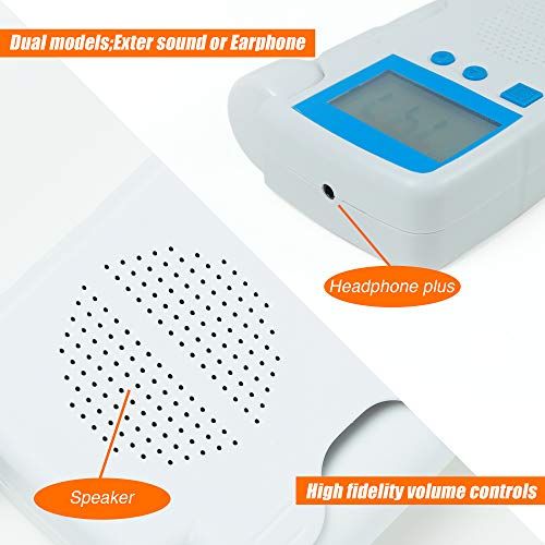 Fetal Doppler Baby Heart Monitor - Listening to the sounds your baby makes is like sweet song to a mommy's ears! The perfect pregnancy gift for a new mommy - Safe Portable Listening Device - Thumbnail 4