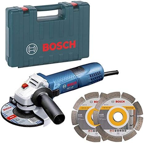 Bosch 060138810a Meuleuse D Angle 125mm 720w 2 Disques Diamant Coffret Amazon Fr Bricolage