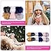 Anezus 18 Pieces Faux Fox Fur Pom Pom Ball with Press Button and Sewing Buttons for Knitting Hat Crocheted Hats Bag Charm Accessories Christmas Decoration