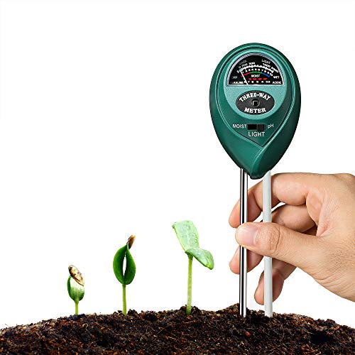 XLUX 3-in-1 Soil Test Sensor Meter Kit for Moisture, Light & pH, for Home and Garden, Lawn, Farm, Plants, Herbs & Gardening Tools, Indoor/Outdoors Plant Care - Thumbnail 3