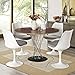 Modway Lippa Modern Dining Side Chairs With Fabric Cushion in Gray - Set of 4