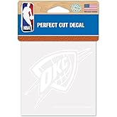 WinCraft Oklahoma City Thunder Decal 4x4 Perfect Cut White