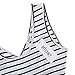 MISSKY Women's Open Back Sleeveless Sexy Hollow out Black White Stripe Slim Fit and Flare Classical Casual Cute Mini Cocktail Retro Vintage Swing Dress (S, Mint)