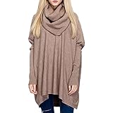 Ashlen Women's Fitted Long Sleeve Cowl Neck Oversize Knit Sweater