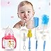 VERISA 5 in 1 Baby Bottle Cleaning Brush Set 5 Pcs Brush Cleaner Kit for Office Cups Sports Bottle, Baby Milk Bottle, Infant Pacifier, Nipple, Straw