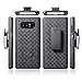 ZASE Belt Holster Case Compatible with Samsung Galaxy Note 8 Black Holster Slim Fit Armor Shell Protective Case Defender Swivel Belt Clip [Built-in Kickstand] (Black Holster Combo Case)