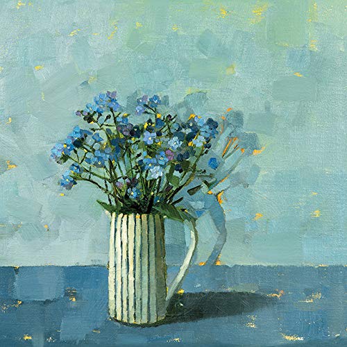 Anne-Marie Butlin 40 x 40 cm Canvas Print (Myosotis)