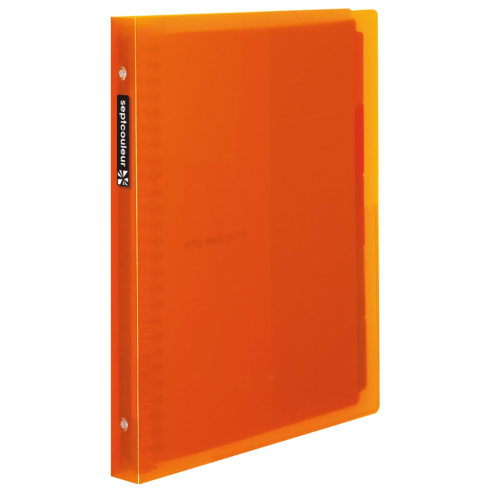 MarumanF615B-09 Loose Leaf Binder, B5, Septocrule, 26 Holes, Orange