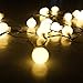 100 LED Globe String Lights, Ball Christmas Lights, Indoor/Outdoor Decorative Light, USB Powered, 39 Ft, Warm White Light - for Patio Garden Party Xmas Tree Wedding Decoration by SPIRITUP