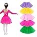 BGFKS 5 Pack Tutu Skirt for Girls 3 Layers Ballet Dressing Up Kid Tutu Skirt