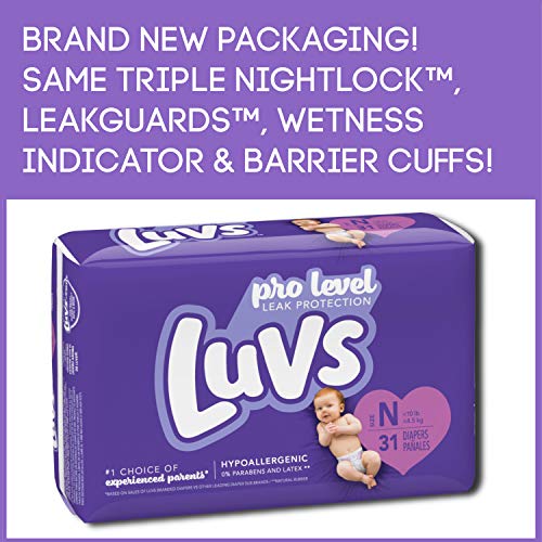 Luvs Diapers Size Newborn N Less Than 10 Pounds (31 Count) Bundle