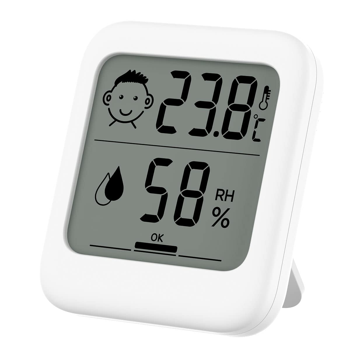 INRIGOROUS Room Thermometer Indoor, Digital Hygrometer Temperature Monitor and Humidity Meter for Room, Home, Office, Greenhouse, Baby