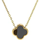 Aimétte Monette Cute Heart Necklace 18K Gold Plated Necklaces for Women Trendy Clover/Rabbit/Daisy/Love/Bow Charm Necklace Dainty Women's Jewelry Gift Valentines Day Gifts