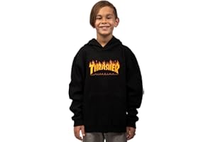 Thrasher Youth Flame Logo Black Hoodie Size Youth Large