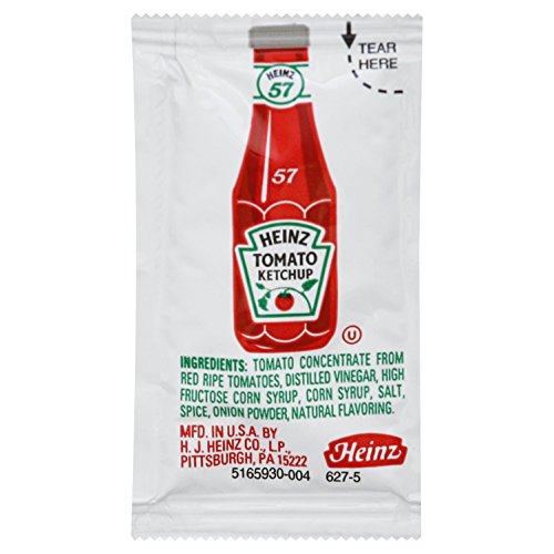 Heinz Ketchup Single Serve Packet (0.25 oz Packets, Pack of 1000
