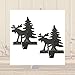 Moose and Tree Stocking Hanger - Set of 2