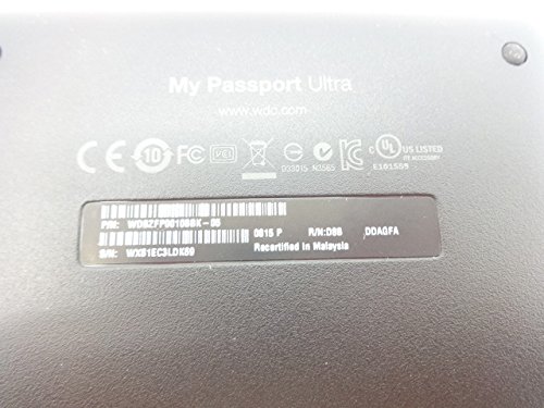 (Old Model) WD My Passport Ultra 1 TB Portable External USB 3.0 Hard Drive with Auto Backup, Black