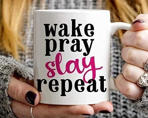 Wake Pray Slay Repeat Coffee Mug 11OZ Coffee Mug