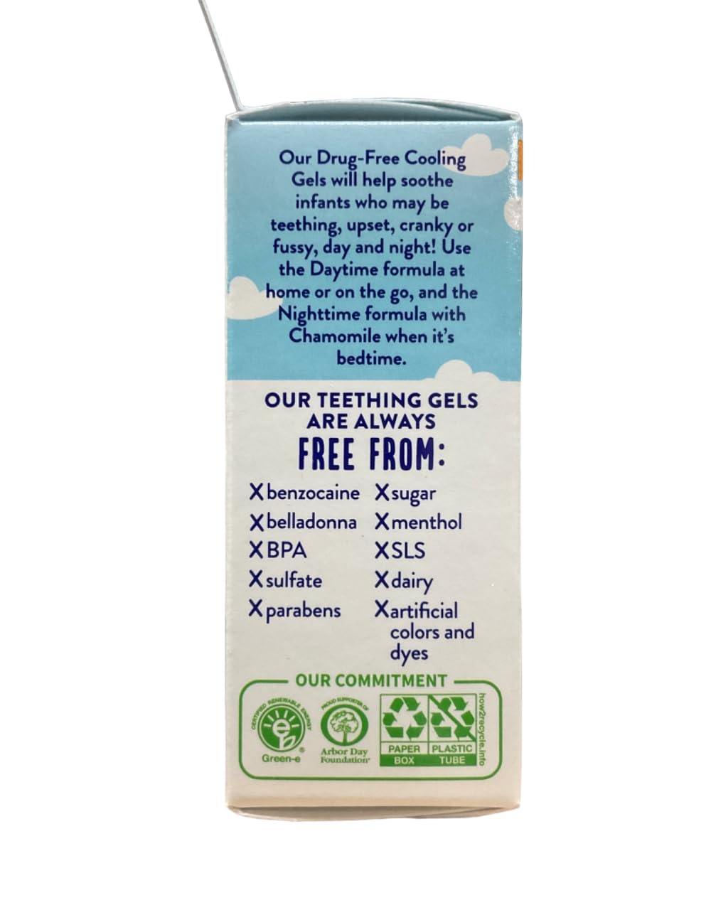 Orajel Baby Non-Medicated Cooling Gel Day & Night 0.18 Ounce (6 Pack)