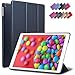 iPad Air Case, ROARTZ Metallic Navy Blue Slim Fit Smart Rubber Coated Folio Case Hard Shell Cover Light-Weight Auto Wake/Sleep for Apple iPad Air 1st Generation Model A1474/A1475/A1476 Retina Display