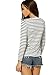 SheIn Women's Fall Round Neck Long Sleeve Striped T-Shirt S White&Black