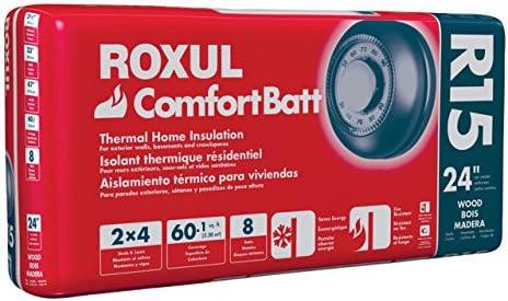 Roxul ComfortBatt R15 Insulation, Rigid Stone Wool Insulation 23" 6 Pack