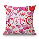 Sweet Love Red Pillow Case,Tuscom Happy Valentine Home Decor Square Throw Cushion Cover 18