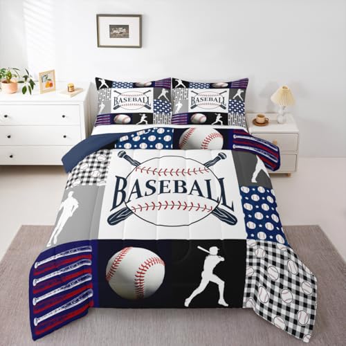 Erosebridal Baseball Comforter Set Full Size