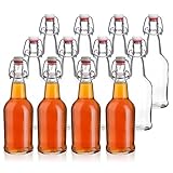 California Home Goods CB-BB-CLR12 16 Ounce Grolsch Bottles, Clear