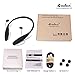 Bluetooth Headphones, DolTech 980 Wireless Stereo Sweatproof Retractable Earbuds Wire Sport Neckband Headphones Built-in Mic with Noise Cancellation Headset for iPhone7/6/IOS/ Android Devices(Black)