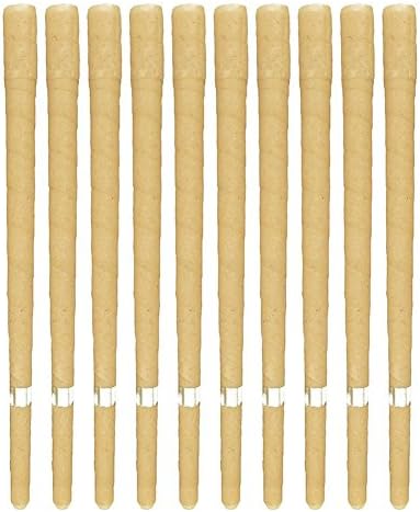 LHY Engineering American Candling Co. - 10 Candles (5Pairs) 100% All-Natural Beeswax Hollow Cone Candles