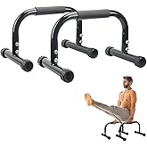 AmazeFan Parallettes Bars, Push Up Bars Strength Training For Handstands, Full Planche & Dips, Calisthenic, Gymnastic, [16.6x10x10in] Push Up Stands Handle for Floor Workouts Calisthenics Equipment