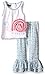 Mud Pie Little Girl Two Piece Set Sleeveless, Multi, 9-12 Months