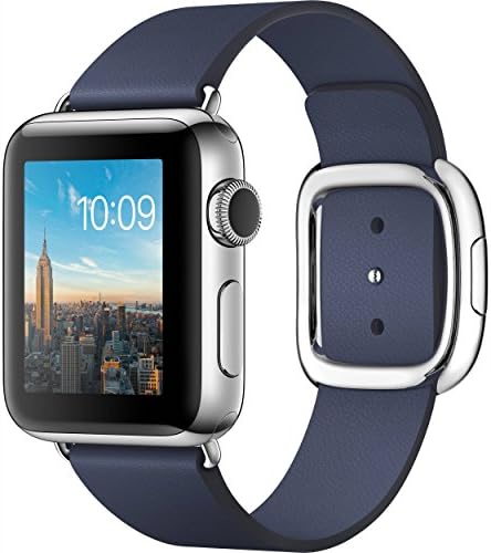 Apple Watch Series 2 38mm Smartwatch ( Stainless Steel Case, Midnight Blue Medium Modern Buckle Band)