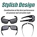 Duduma Tr601 Polarized Sports Sunglasses for Baseball Cycling Fishing Golf Superlight Frame(139 Black matte frame with black lens)
