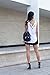 Alexander + David Womens V-Neck Cotton Slub Prewash Loose Long Fit Tank Top Tunic (White, Large)