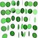 Green Tissue Paper Pom Poms Flower For Dinosaur Birthday Baby Showers Wedding Green Party Decorations Supplies