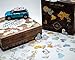 Vintage Map Hearts for Travel Wedding Party Table Scatter Confetti Decoration (200 pieces)
